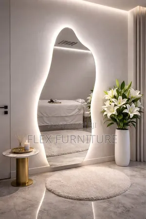 Mirror With White Light