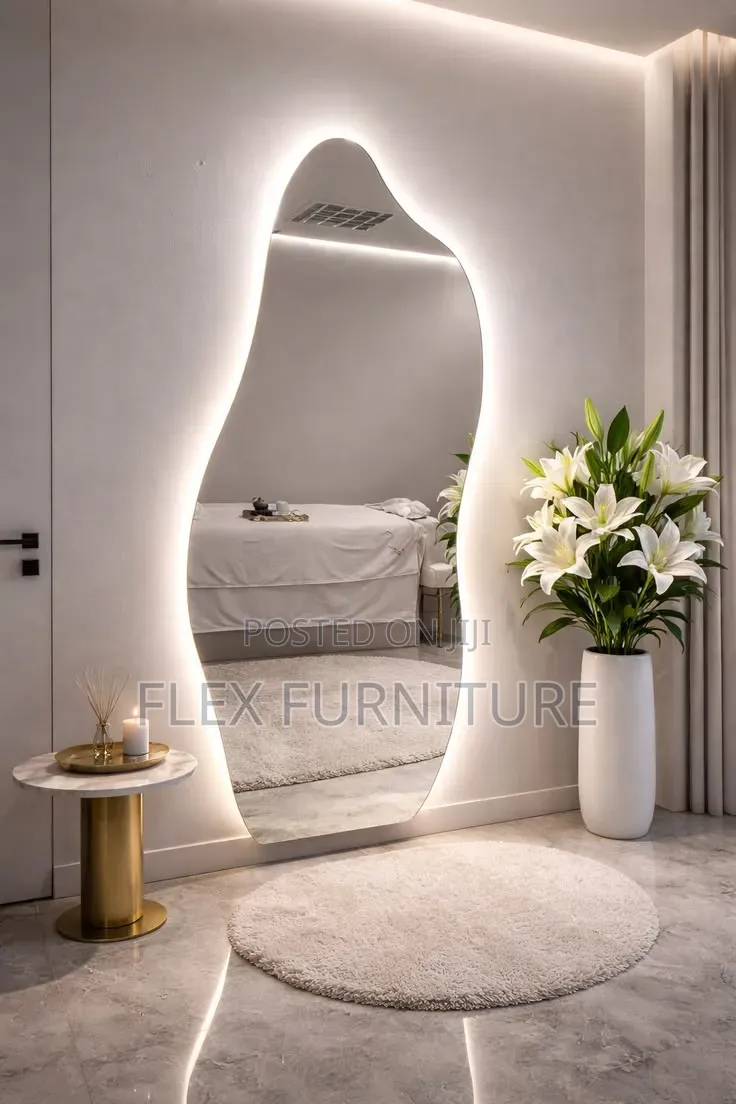 Mirror With White Light