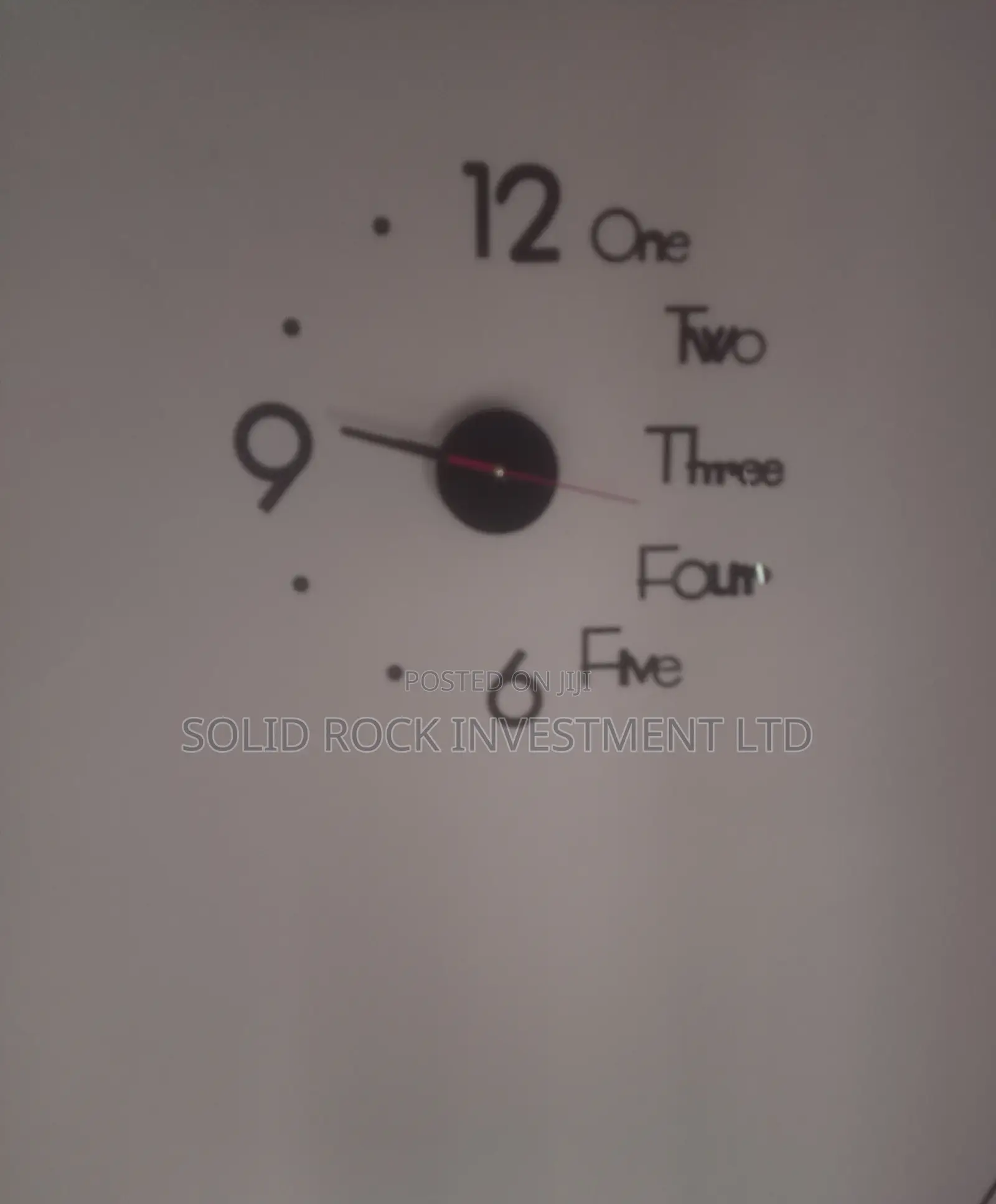 3d Wall Clock