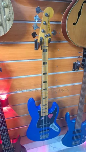 Ative Fender Squier Jazz Bass Guitar 5-Strings Blue Colour