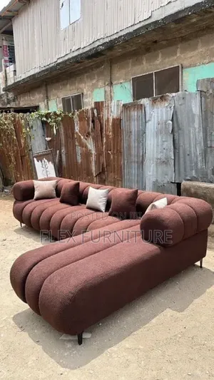 Well Designed L Shape Sofa With Pillows