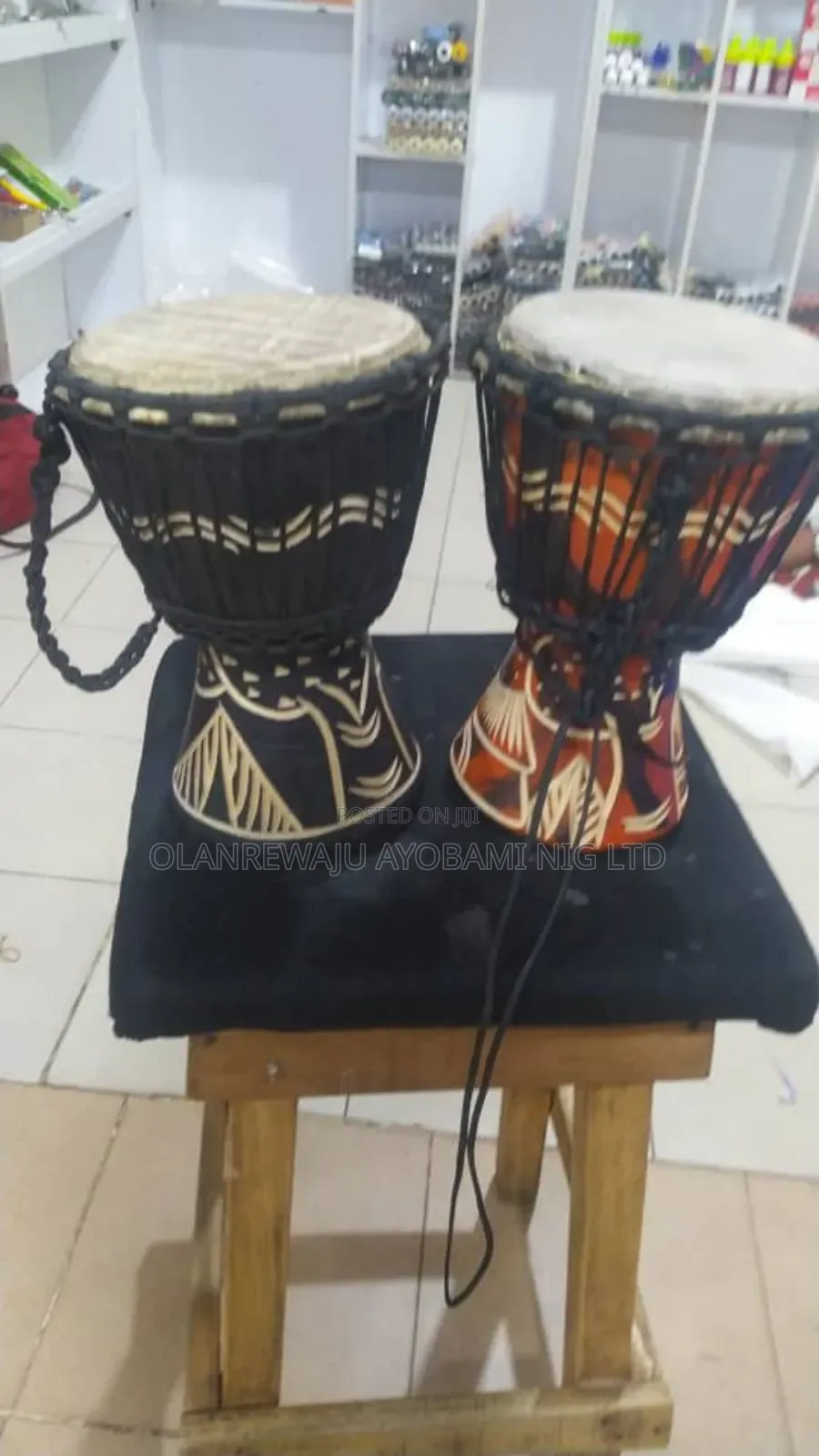 Small African Hand Percussion Djembe Drum