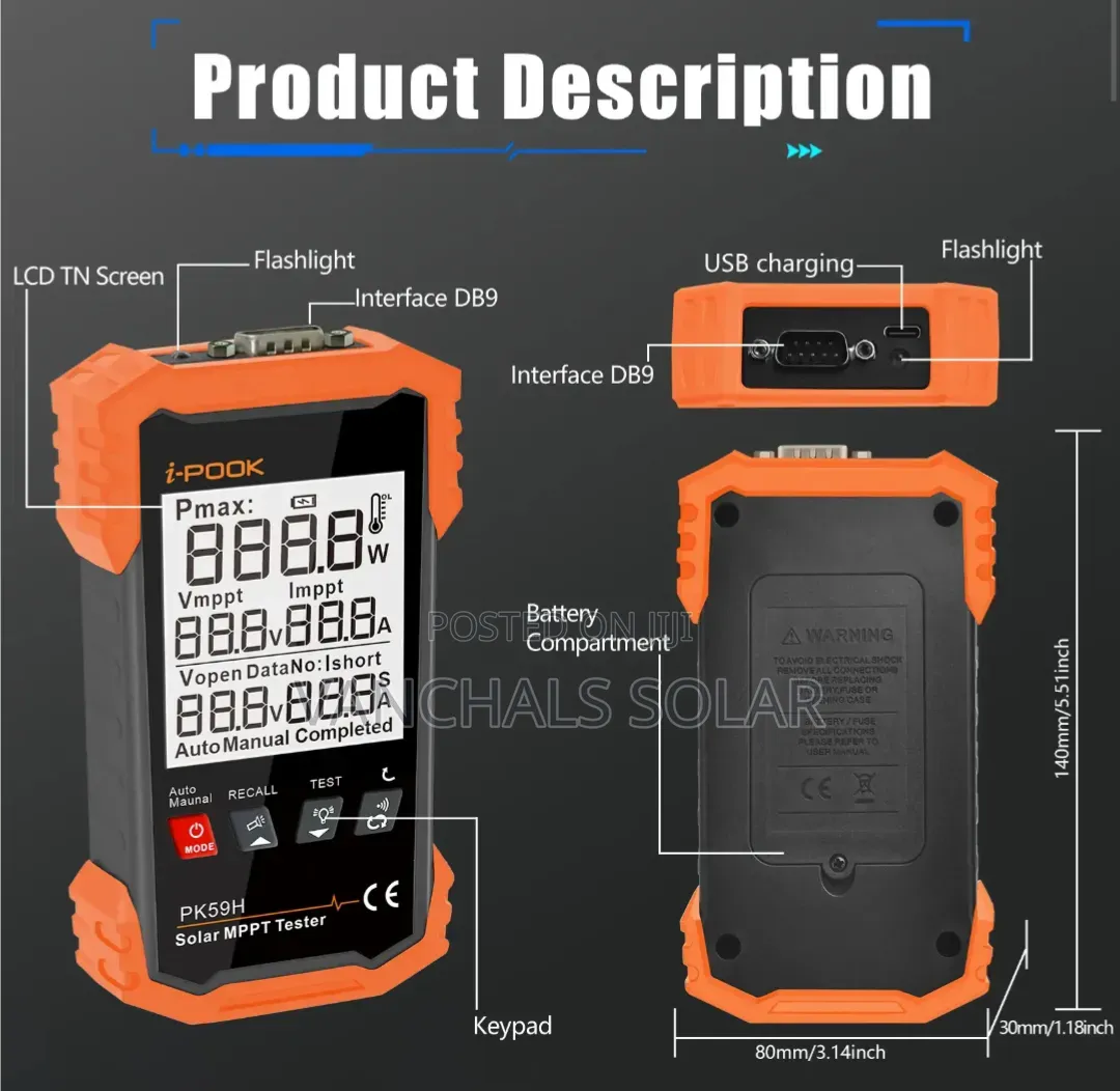 Solar Panel Pv Meter Tester 2000w