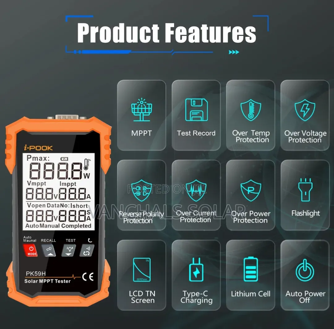 Solar Panel Pv Meter Tester 2000w