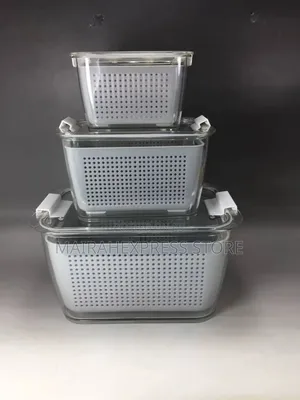 3 in 1 Storage Collander Set (With Basket for Draining) 2st7