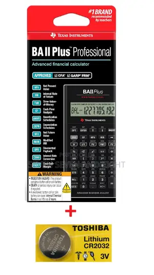 Ba Ii Plus Professional Calculator + Free(Pouch+Extra Battery)