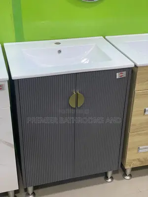 Standing Cabinet Washing Hand Basin Black