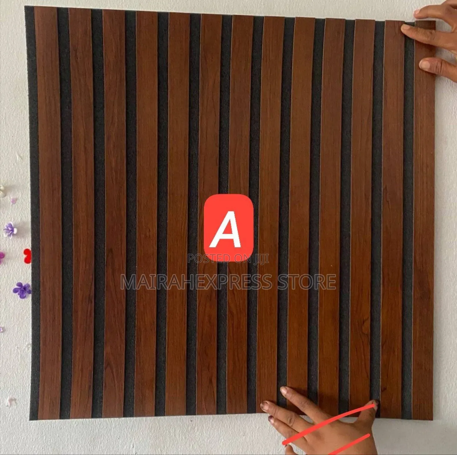 60cm by 60cm Fluted Wall Panel by 4 B3s