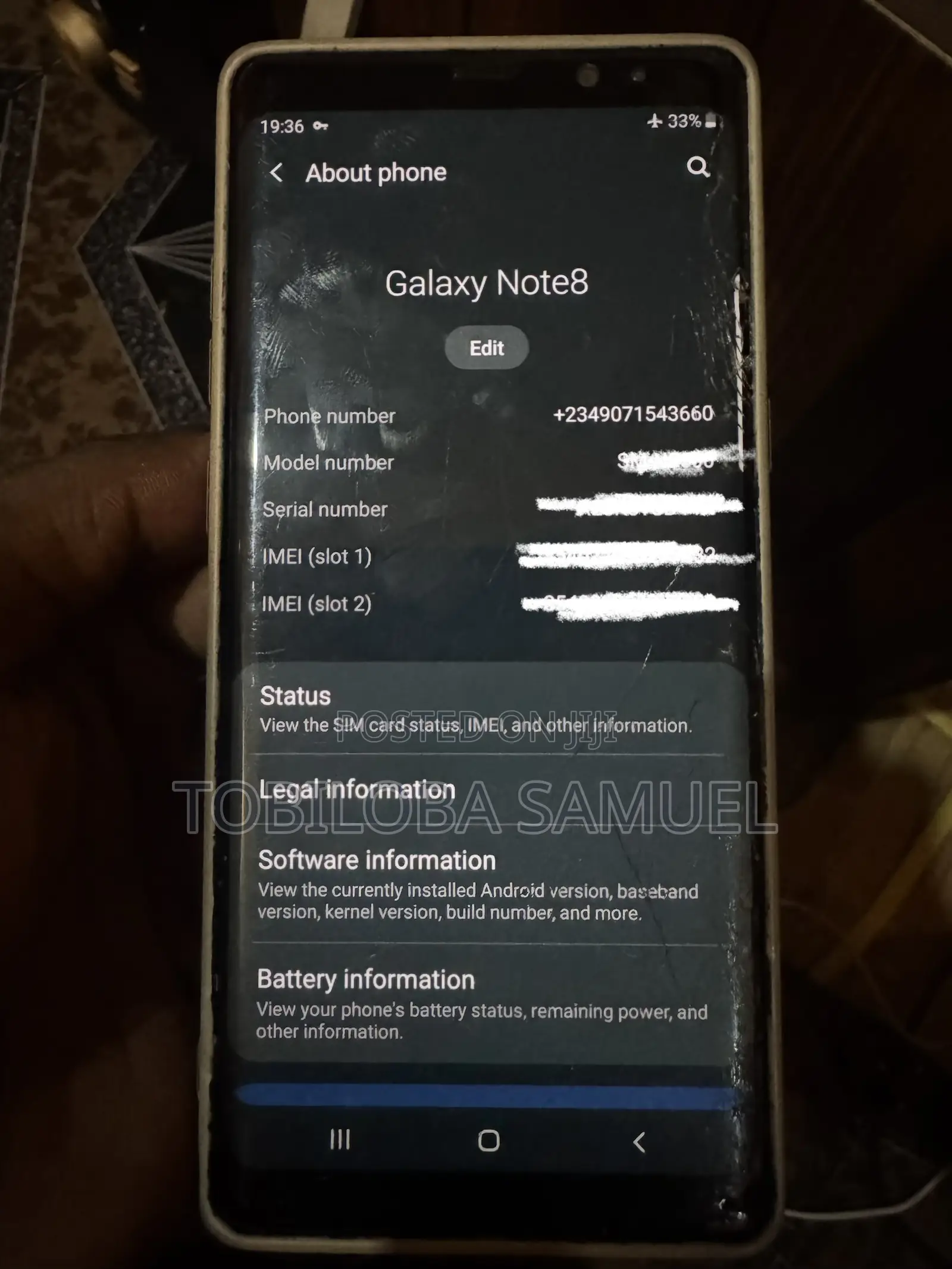 Samsung Galaxy Note 8 128 GB Black