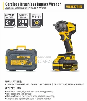 Iibestir 21v Brushless Impact Wrench 380n.M Be-610204