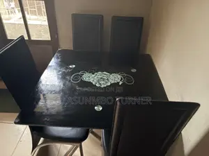 Glass Dining Table Set of 4 Chairs