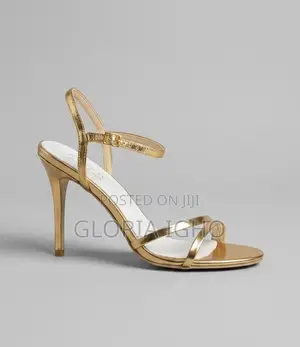 Gold Strap Heels