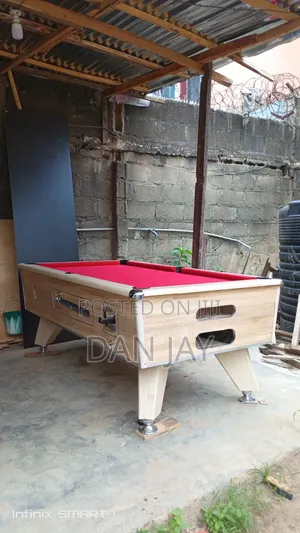Cream Body Snooker Board HDF Wood With a Curved Frame