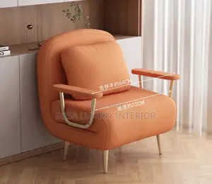 Modern Orange Accent Armchair