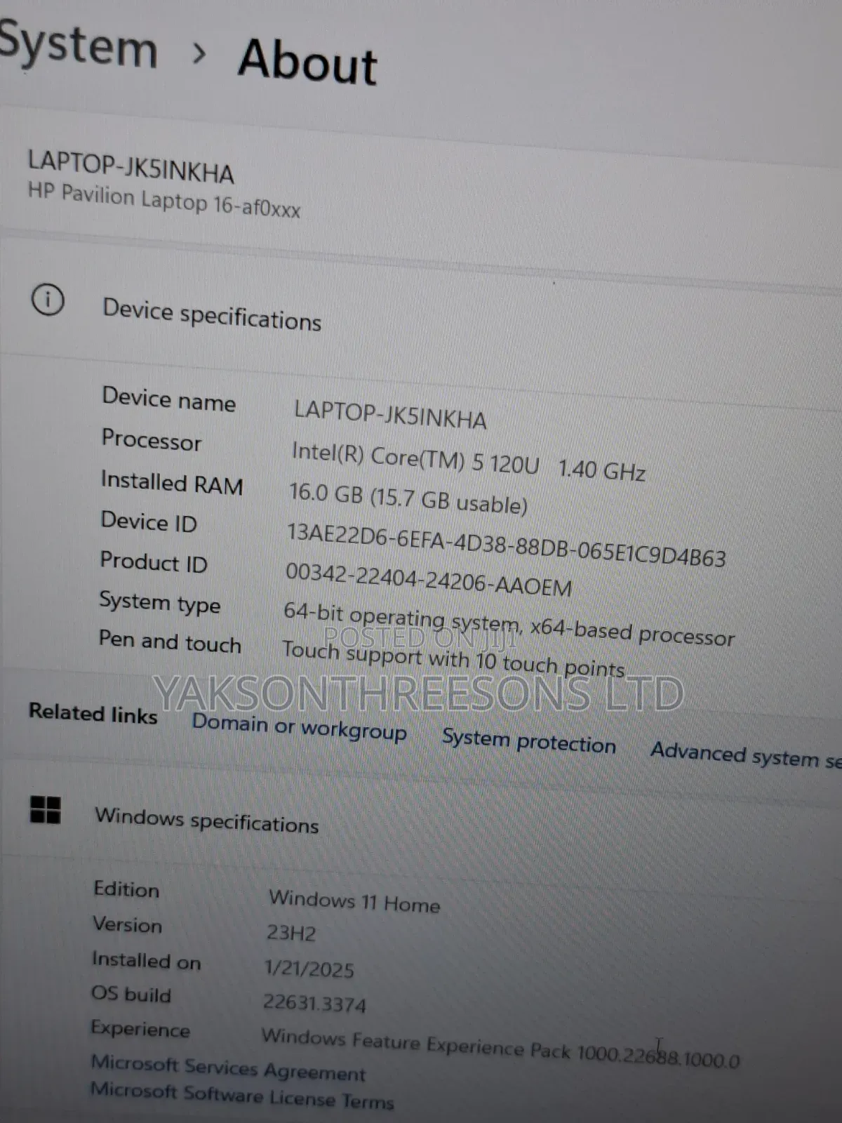 Laptop HP Pavilion 15 16GB Intel Core Ultra 5 SSD 1T
