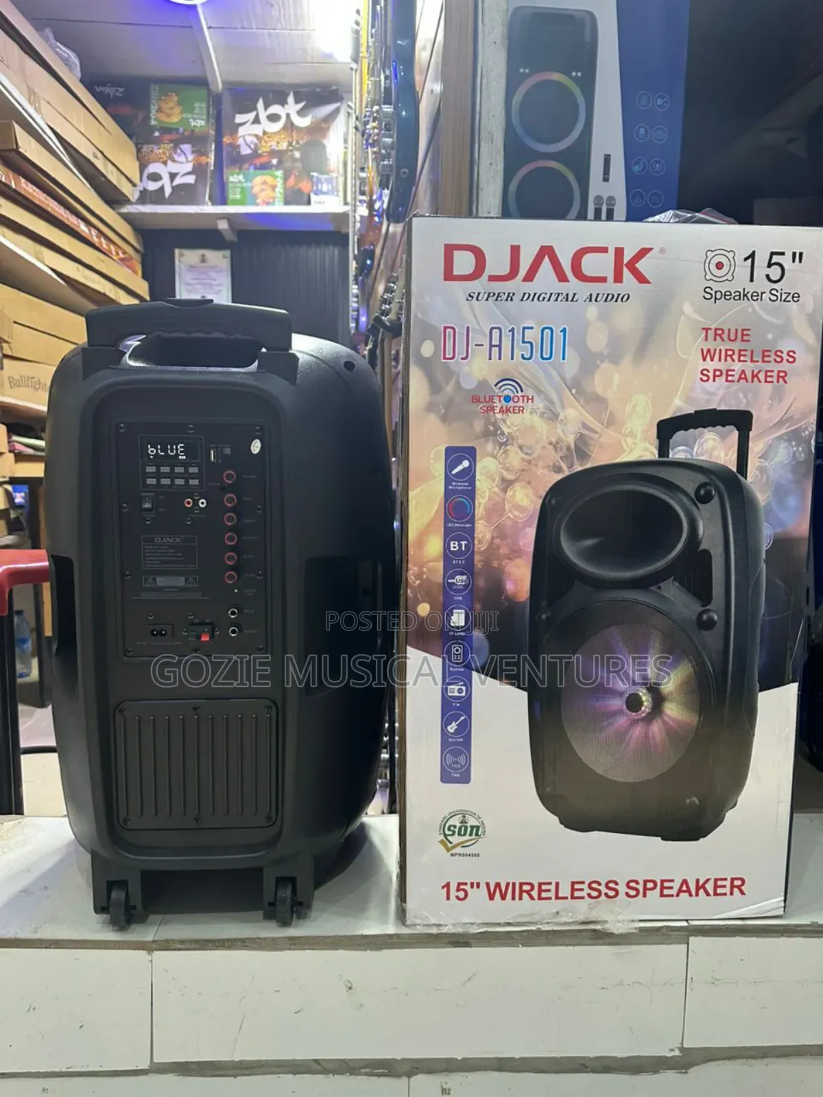 Djack Dj_a1501 Complete 80000 Watts With Two Wireless Microphone.