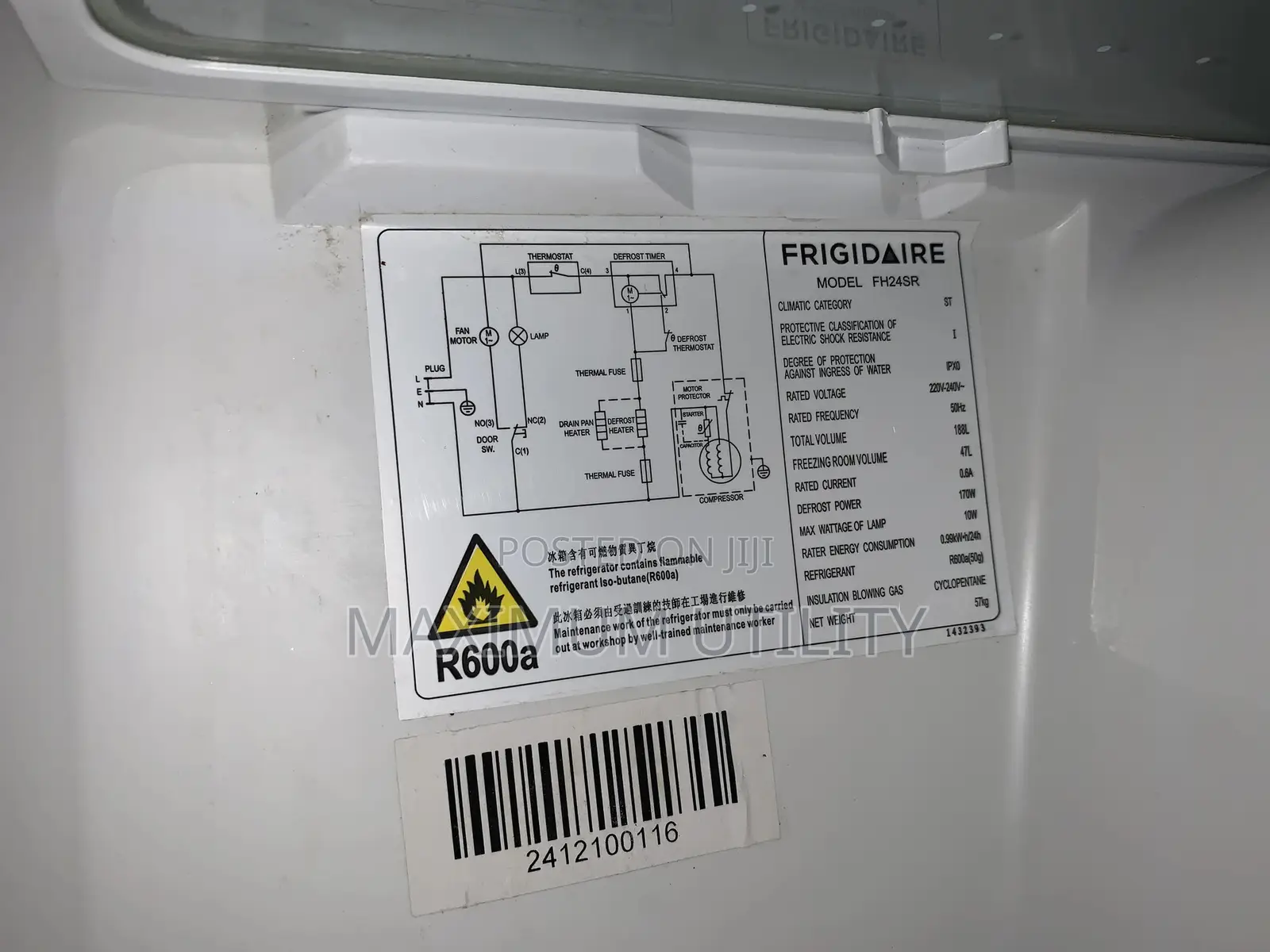 Frigidaire Cool Master Silver Top-Freezer Refrigerator.