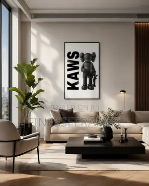 Modern Frameless Kaws Wall Art (16 X 20 ) - All Sizes Available