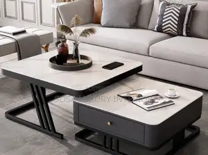 Modern Marble Top Center Table Set