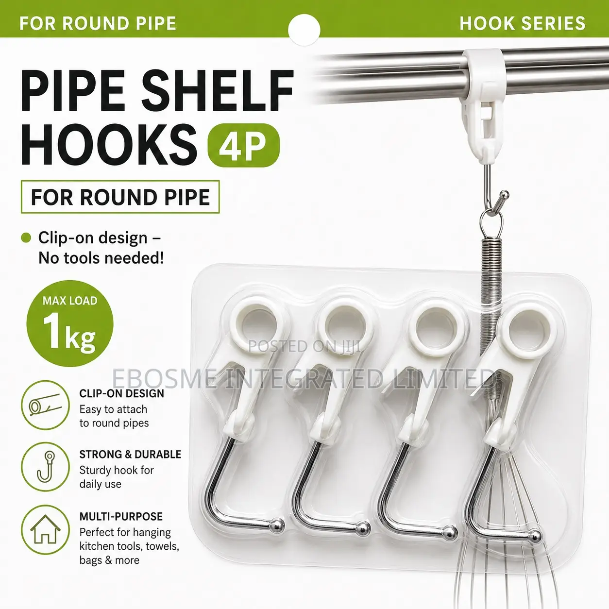 Pipe Shelf Hook