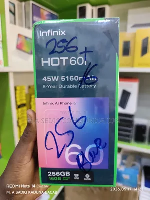 New Infinix Hot 60i 256 GB Black