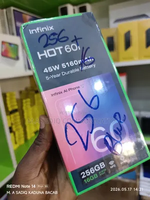 New Infinix Hot 60i 256 GB Black