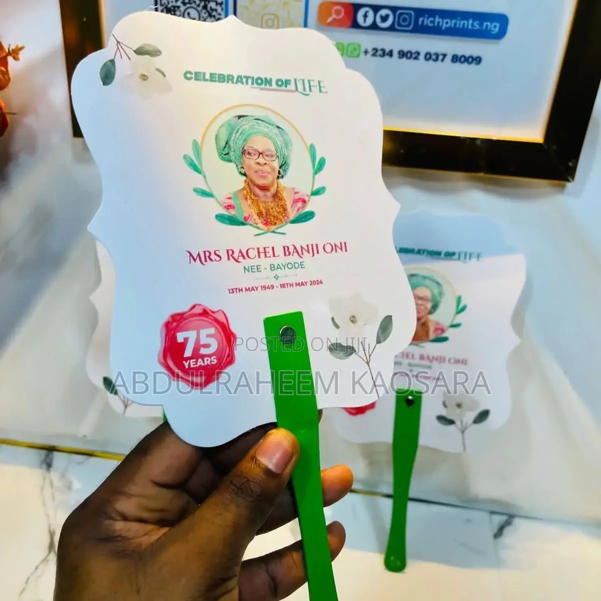 Customize PVC Handfan