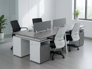 Imported Office Workstation Table For 4