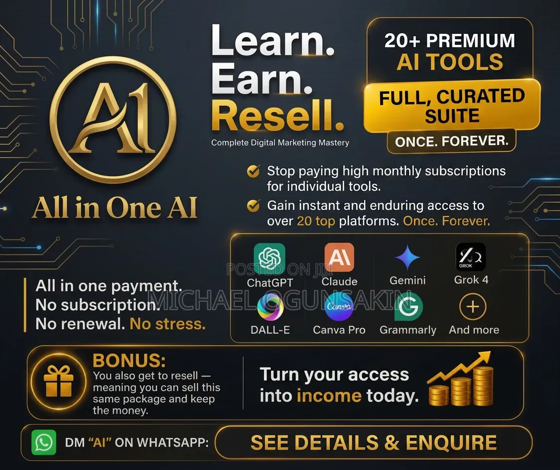 Get All in One Ai Package and Pay Once.