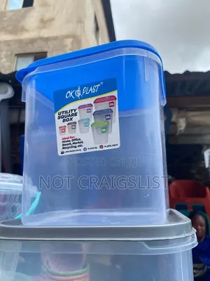 Original Ok Plast Storage Box With Cover | Strong Plastic Organizer