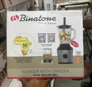 Binatone 1.5 Liters Blender /Grinder (Mk2) Silver | BLG-595