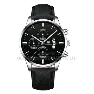 Classic Men's Leather Wristwatch