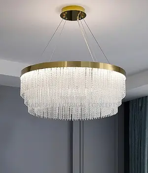 Modern Crystal Chandelier Lights Luxury Pendant Ceiling Light