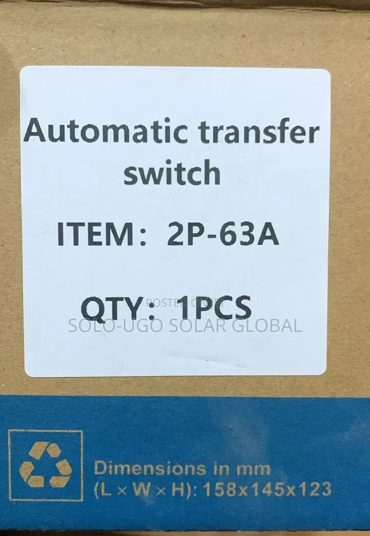 Automatic Transfer Switch 2p-63a