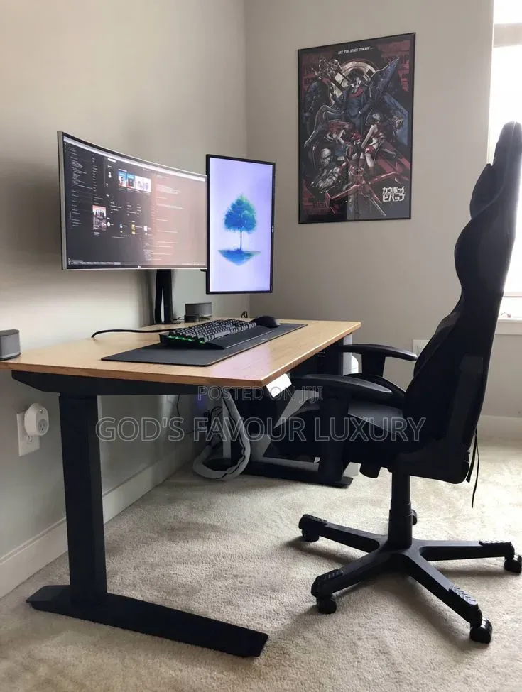 Executive Gaming Table and Chair [Height Adjustable Dual Motor]