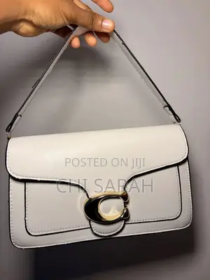 White Medium Sized Coach Bag