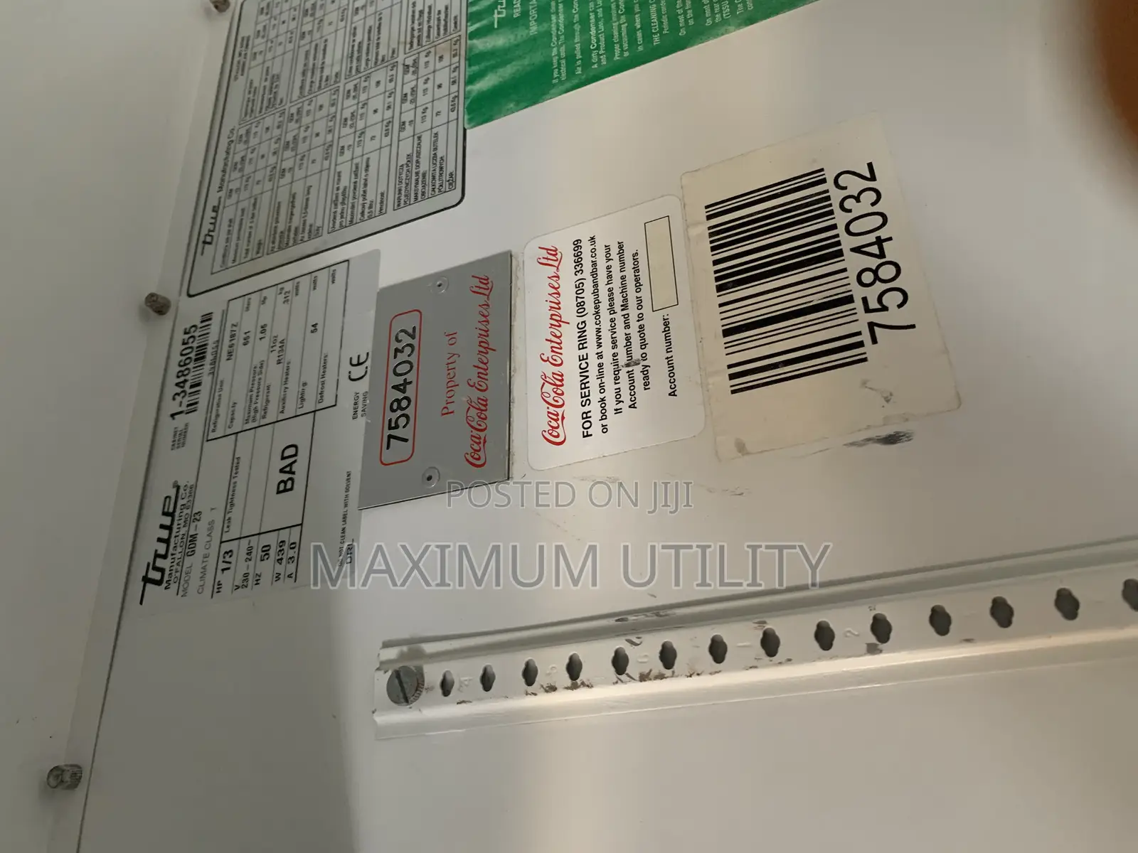 Coca Cola 651 Uk Used Chiller