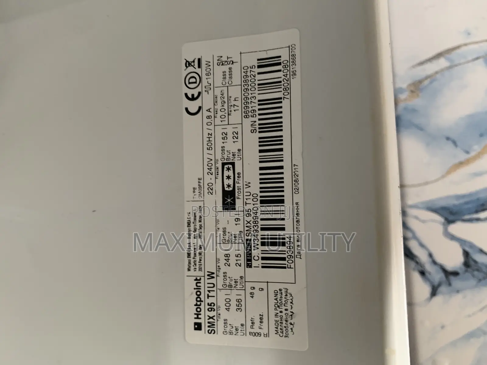 400 Liters Hotpoint Refrigerator