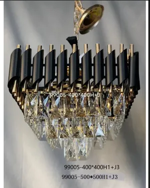 Modern Luxury Crystal Led Chandelier Gold Lustre Villa Living