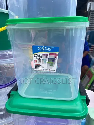 Heavy Duty Plastic Storage Box With Cover | Ok Plast Organizer