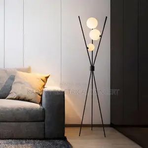 Modern Led Floor Lamp Glass Ball Standing Lights for Living Room