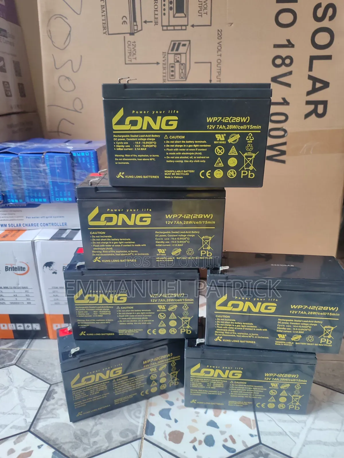 Original Nemtek Energizer Long 12v 7ah Backup Battery