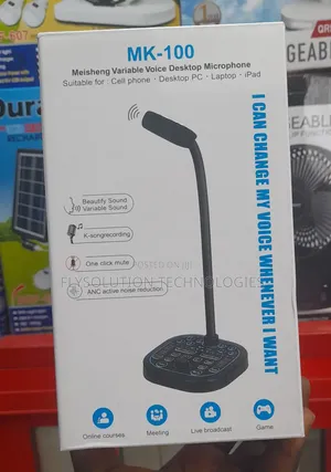 Mk-100 Voice Changer Meisheng Variable Voice Desktop Microphone