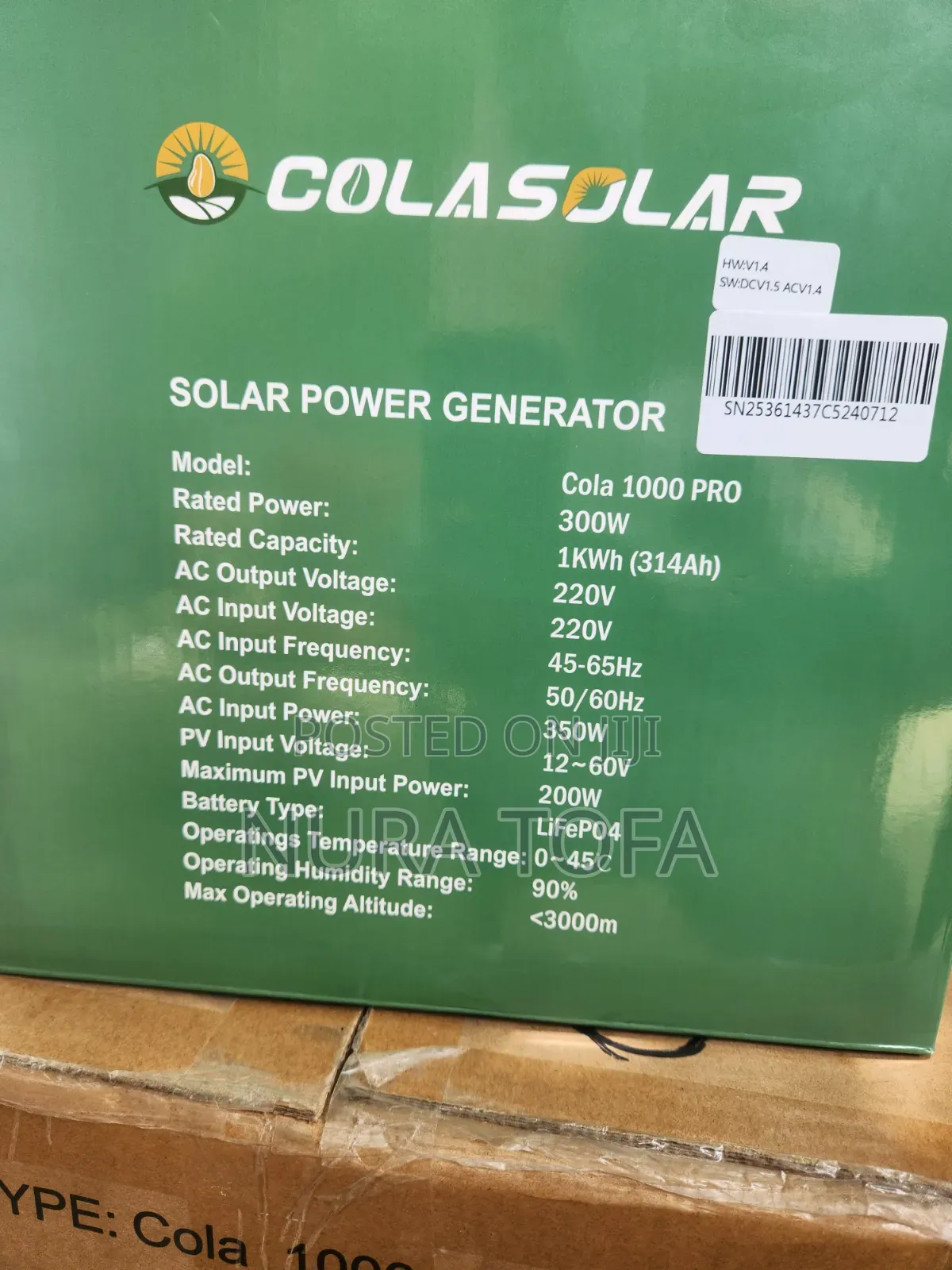 Cola Solar Pro 1000