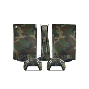 Ps5 Fat Protective Green Camo Sticker