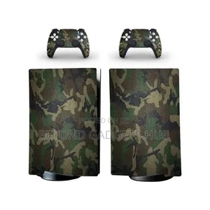 Ps5 Fat Protective Green Camo Sticker