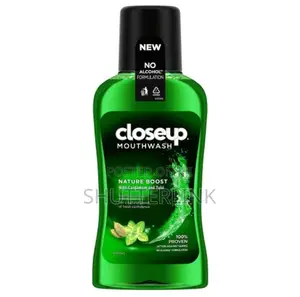 Closeup Mouthwash