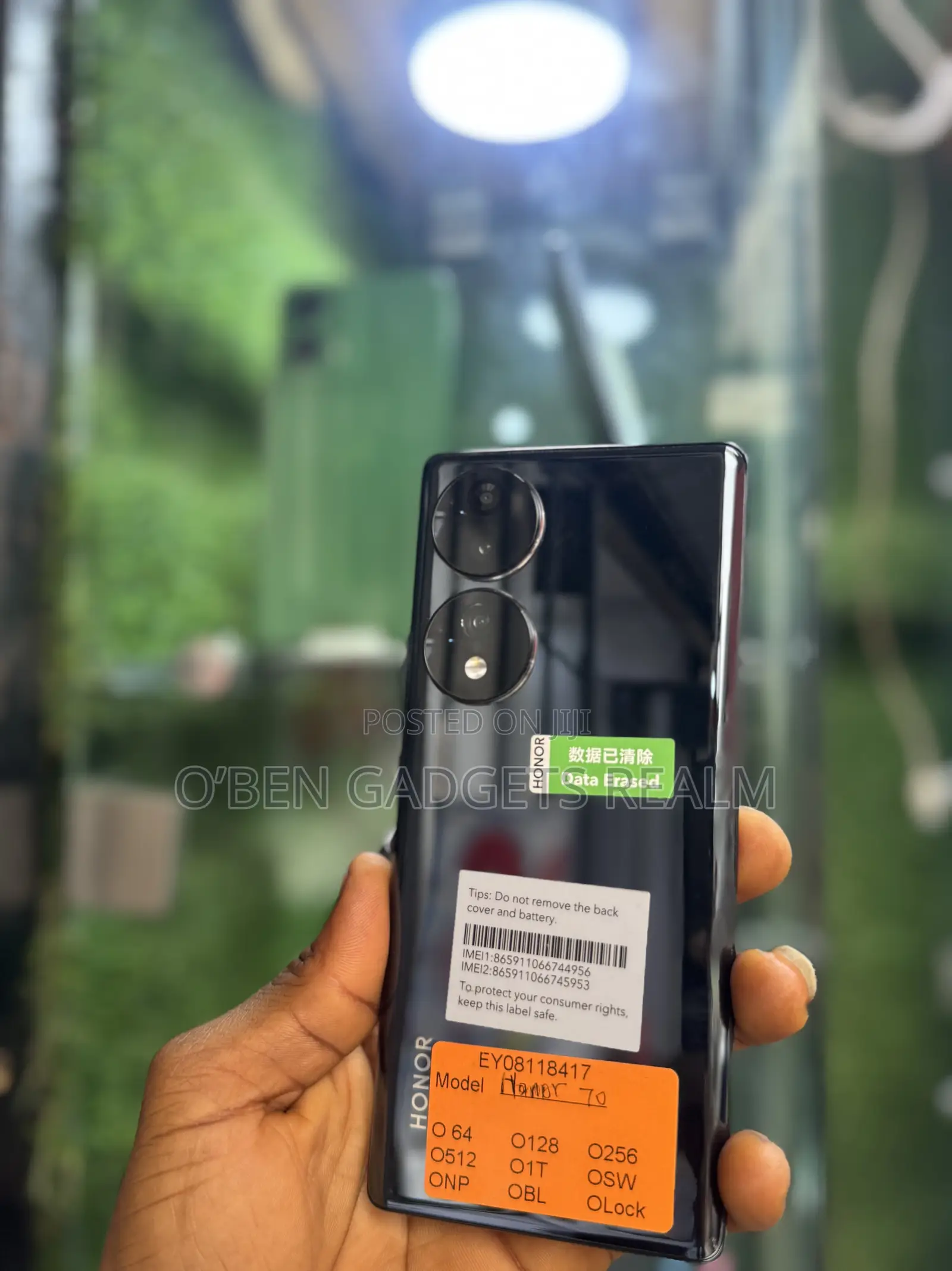 Honor 70 128 GB Black