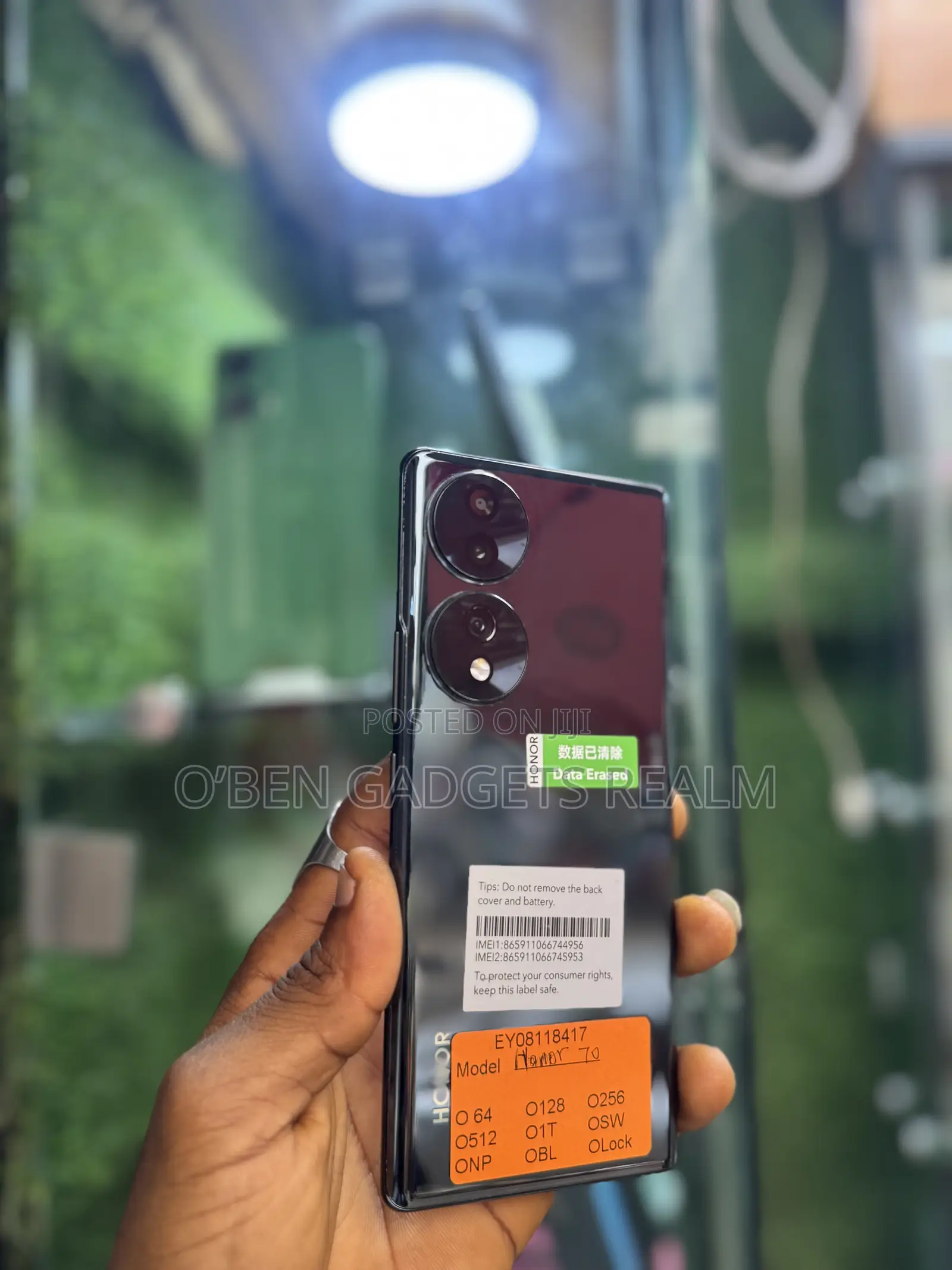 Honor 70 128 GB Black