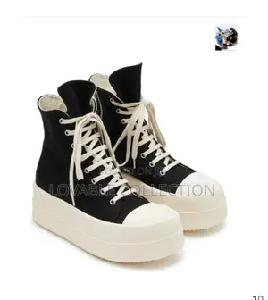Rick Owens DRKSHDW Mega Bumper High-Top Sneakers